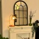 法式 玄关客厅墙面装 饰镜壁挂艺术餐边假窗壁炉镜氛围感挂墙镜