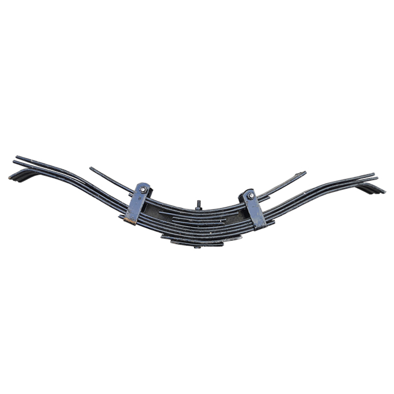 电动三轮车减震钢板 加厚工地柴油拉坯货车后桥弓子弹簧板簧总成