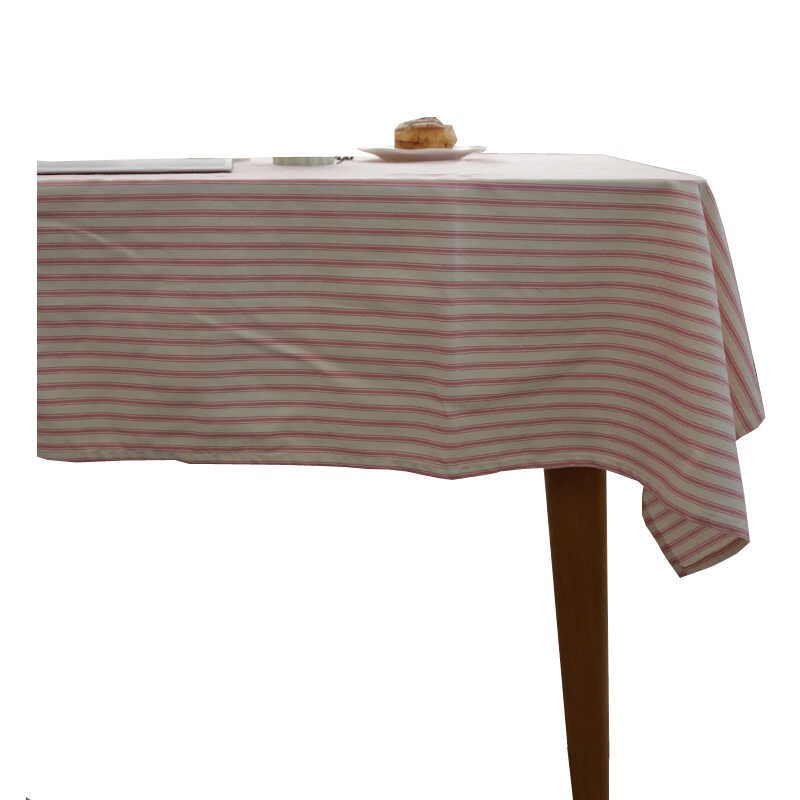 韩式现代条纹餐桌布圆桌布茶几布艺长方形桌子盖布台布新品