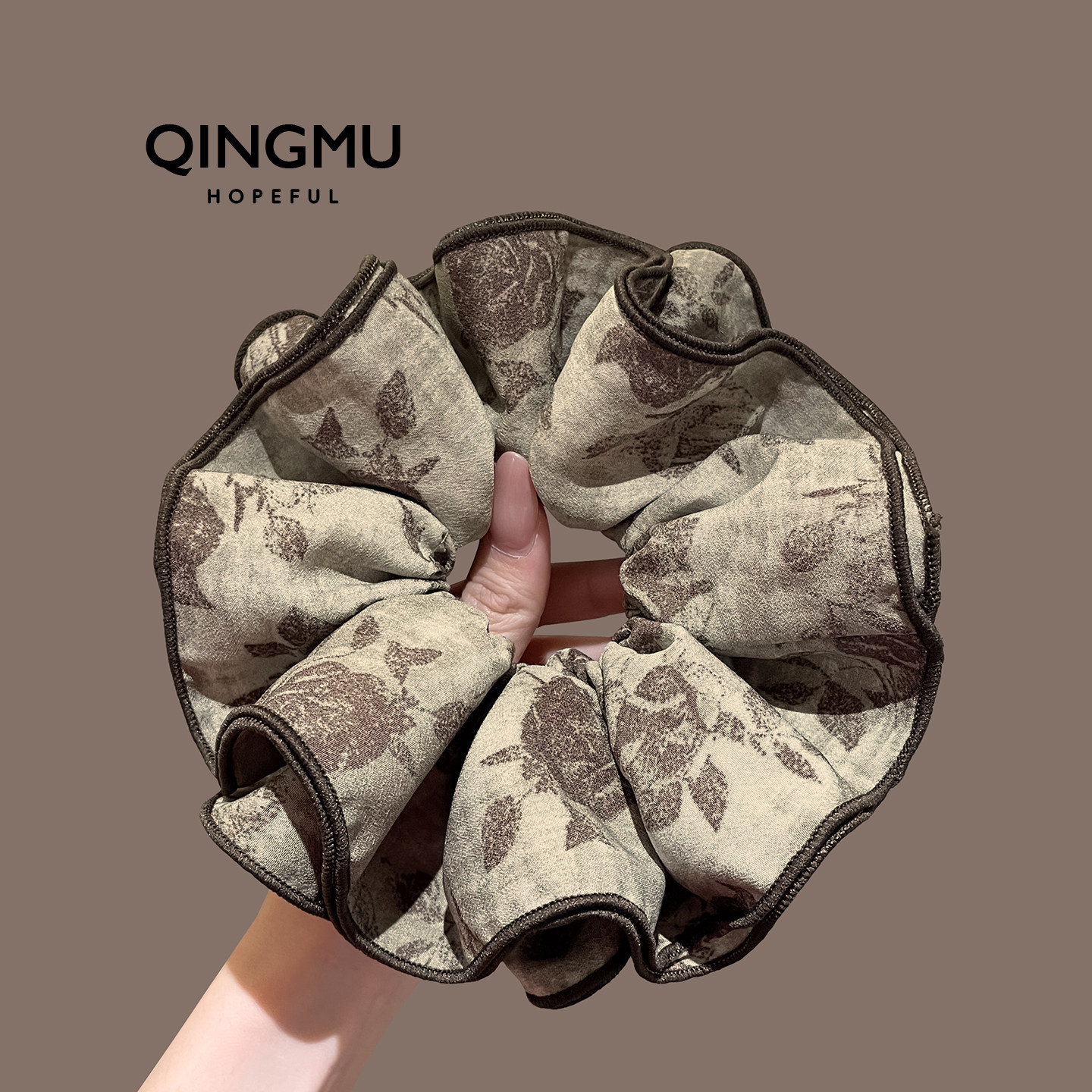 法式复古木耳边大肠发圈女高级感丸子头花大号百搭扎马尾发绳皮筋,饰品/流行首饰/时尚饰品新,发饰,淘宝优惠券,粉丝福利购,淘宝优惠卷