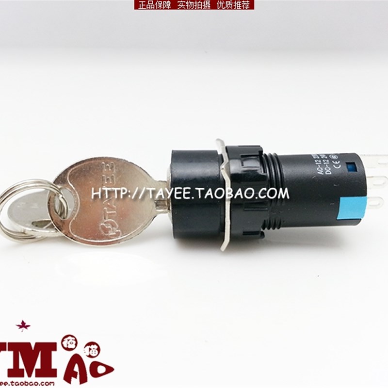 tyee上海天逸1mm两档位钥匙关L2(B)Y2-11选择关保持