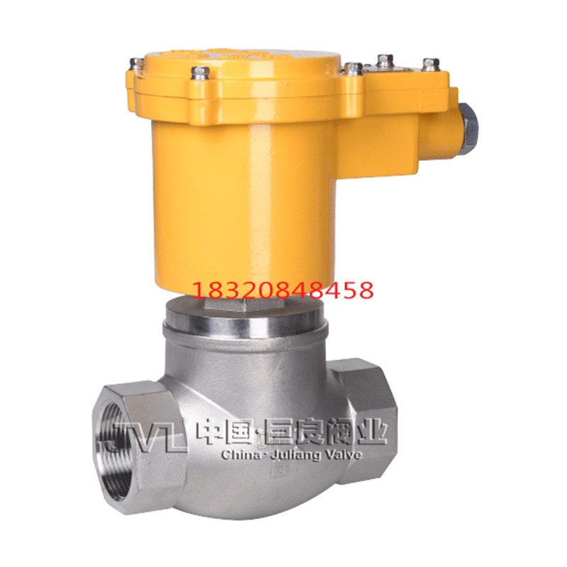 上海巨良电磁ZQDF-1-K-Y,BZQDF-1-2-不锈钢1.MP蒸汽门螺纹