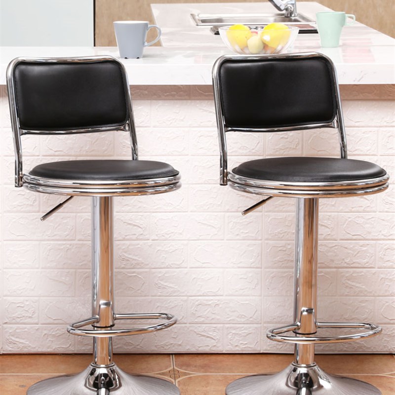 吧台椅美容圆e凳子酒吧椅子靠背椅高脚凳实验凳旋转吧台凳升降椅