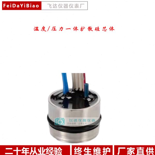 温度/压力一体式扩散硅传感器19mm芯体2088型小巧型压力接头芯体