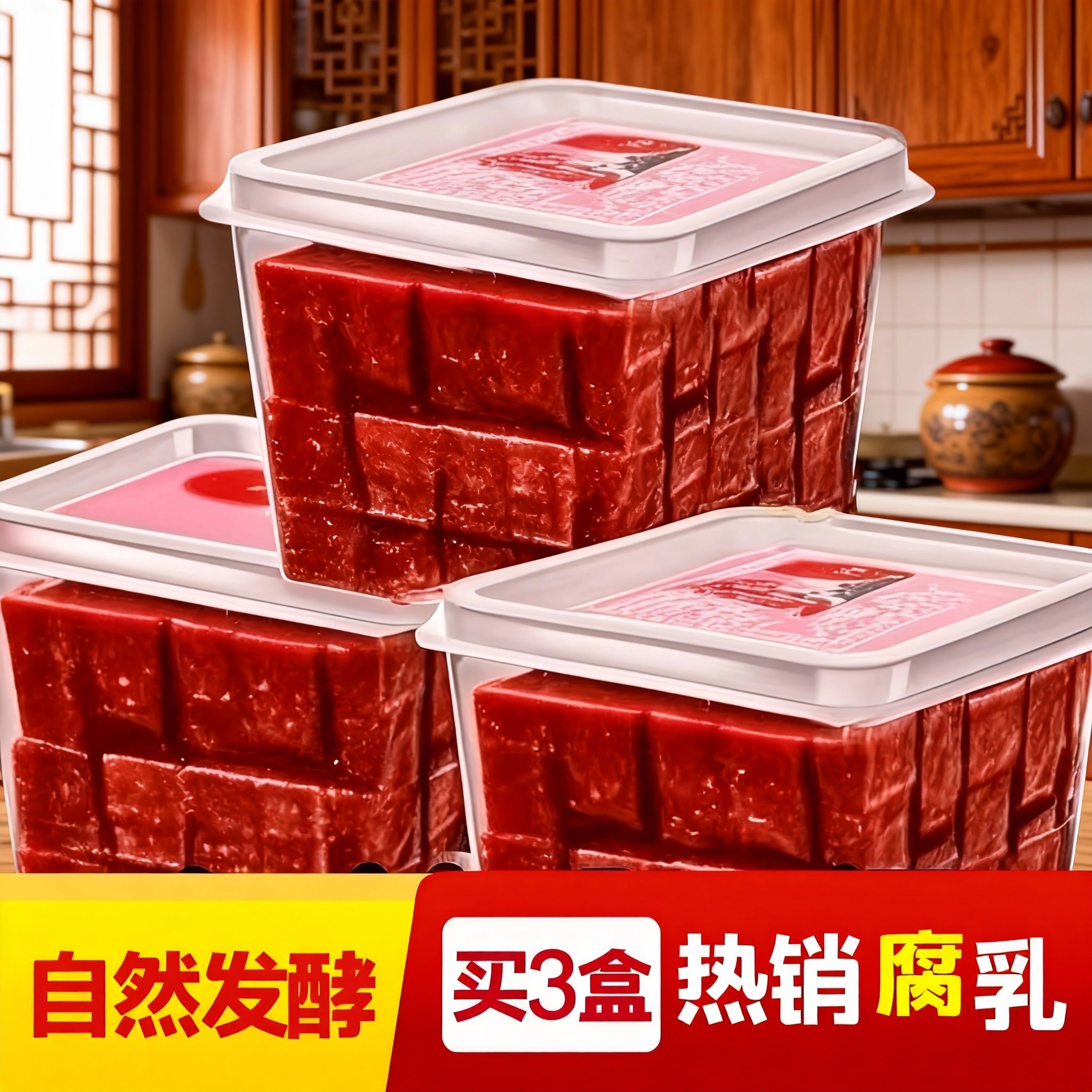 老式正宗大块豆腐豆腐乳红方饭菜酱豆腐咸菜霉豆腐胃口红腐乳手工