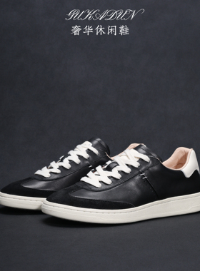 【马年限定】GKD奢华真皮板鞋男软底透气不闷脚小白鞋轻便休闲鞋