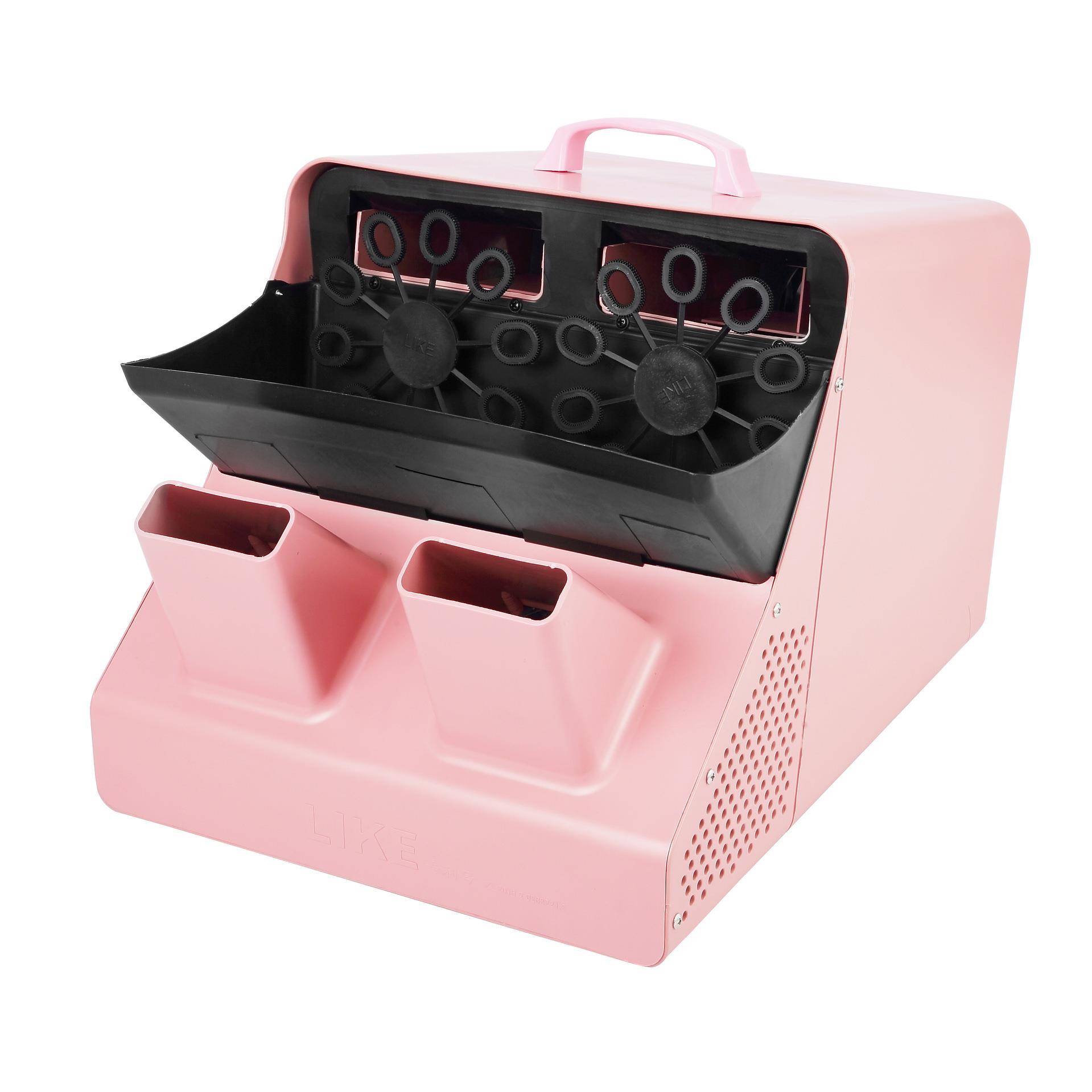 婚礼现场泡泡机舞台婚庆设备遥控双轮塑料演出道具活动吹泡泡机