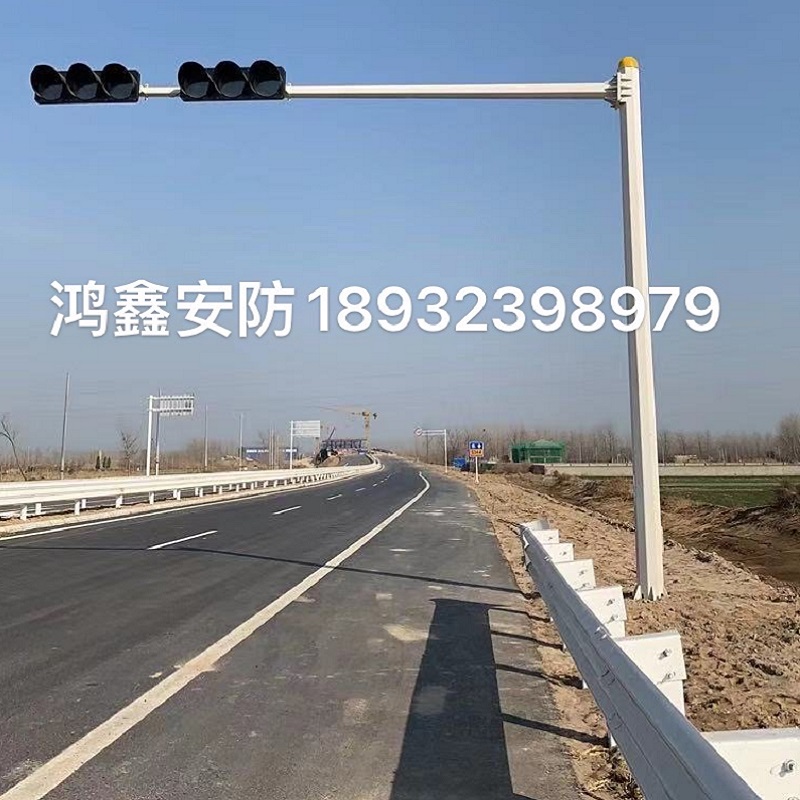 热镀锌监控立杆道路八角杆6米标志牌立杆L型F型杆件交通信号灯杆
