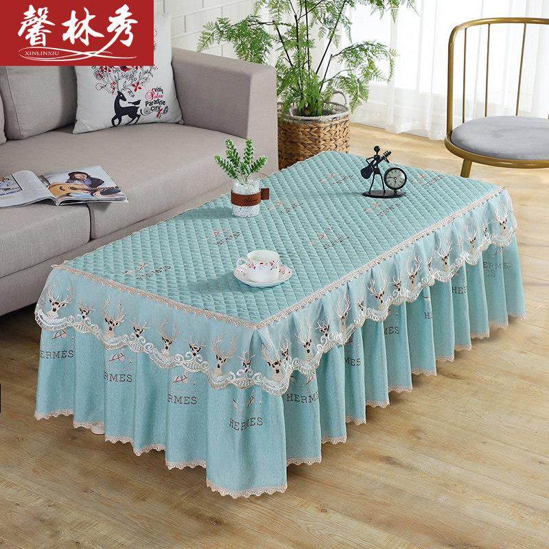 茶几桌布套罩客厅长方形电视柜盖布简约现代茶几布加厚防滑防尘罩,居家布艺,桌布,淘宝优惠券,粉丝福利购,淘宝优惠卷