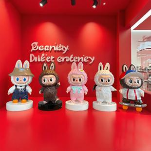 网红卡通可爱拉布布玻璃纤维雕塑拉布布商场客厅商店装饰橱窗大型