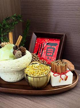 招财桌面摆件客厅玄关家居摆件聚宝盆房间装饰品乔迁新居改造物件