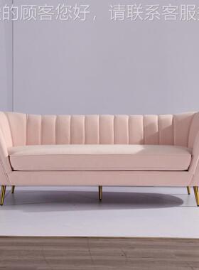 设计师家布具沙发代轻奢服装店美容院接待休QY-S1171息区现艺网沙