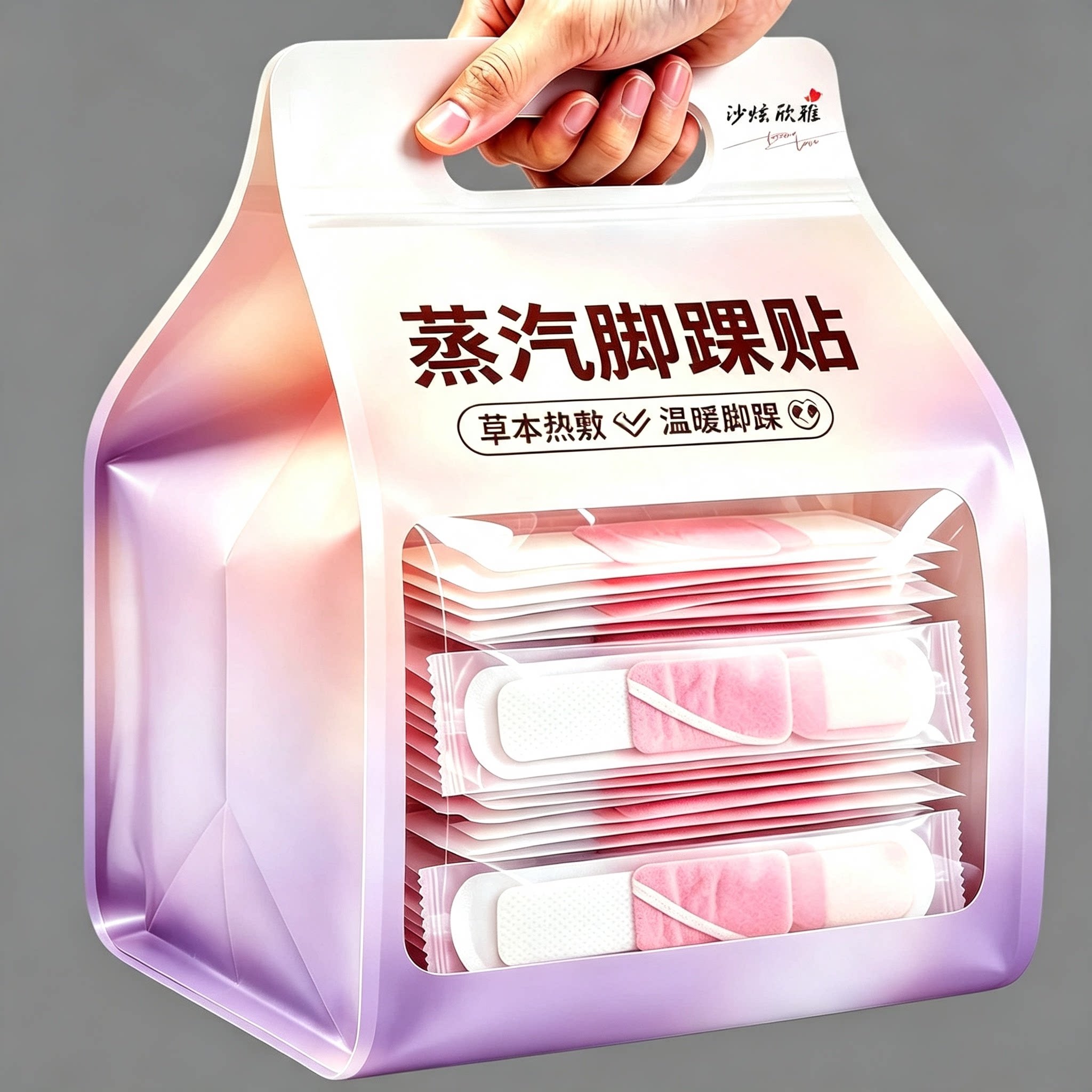 艾草蒸汽热敷自发热暖足脚踝贴