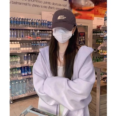 紫色加绒外套女款秋季202