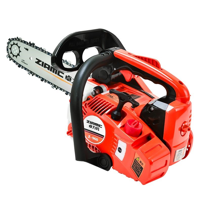 进口小油锯四冲程纯汽油锯小型家用单手伐H木毛竹锯12寸14寸单手