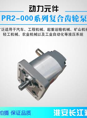 PR2-000系列复合齿轮泵高效液压齿轮油泵厂家直发现淮安长江液压