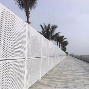 圆孔防护栏防风冲孔围挡路隔离防撞市政沿海护栏围蔽镀锌围栏高速