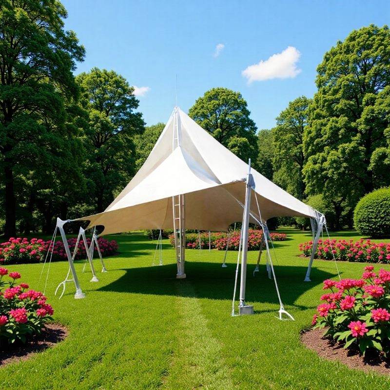 户外景区商业广场异型膜结构钢结构张拉膜遮阳雨棚公园露营防晒篷