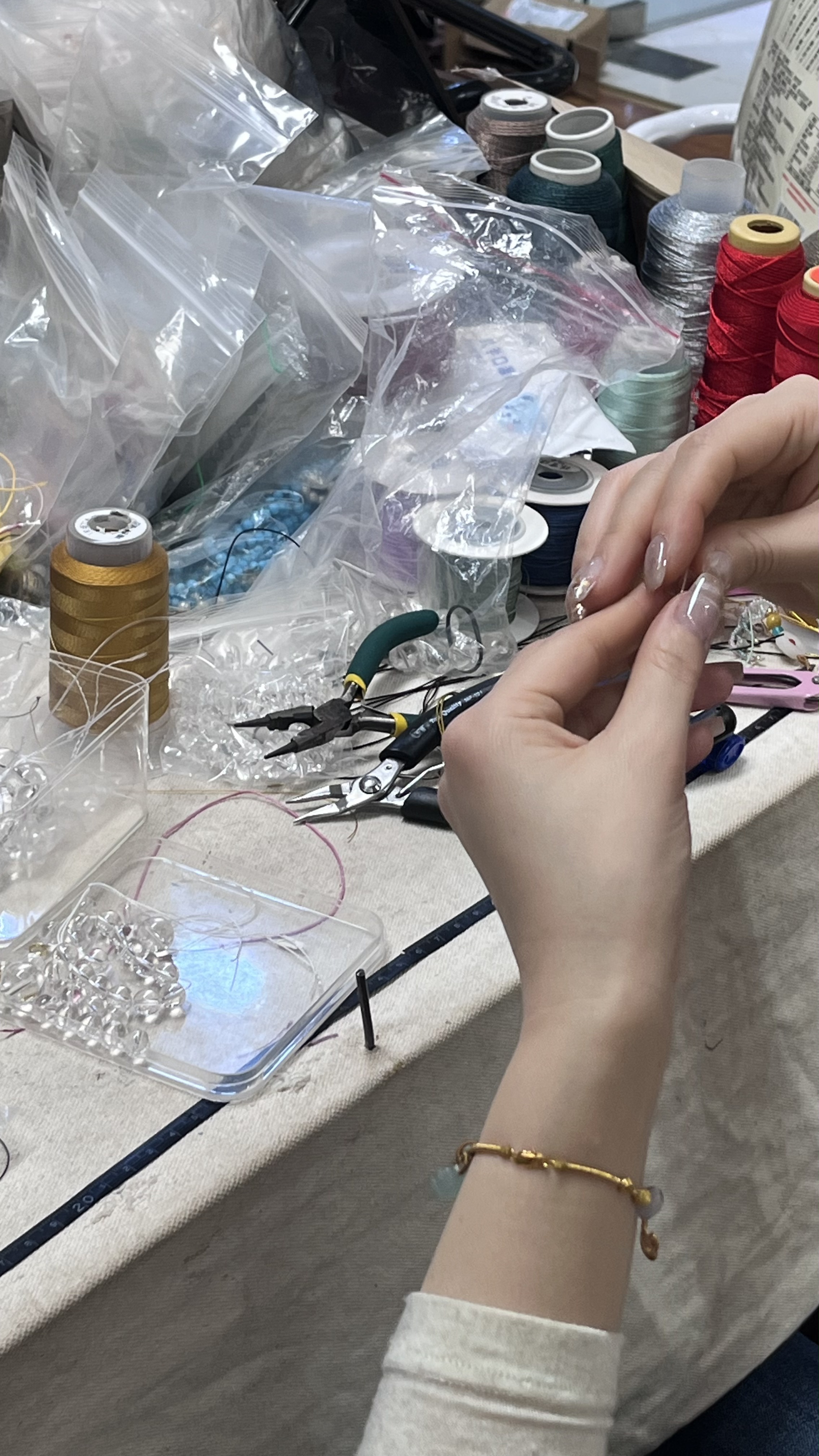 水晶手串定制文玩手串编绳创新创意DIY五行定制专属链接 按需购买图片