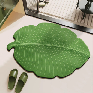 家用吸水防滑浴室地垫卫生间门口硅藻泥脚垫耐脏免洗厕所地毯垫子