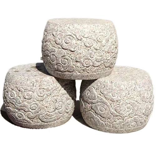 石雕柱墩底座实心花岗岩