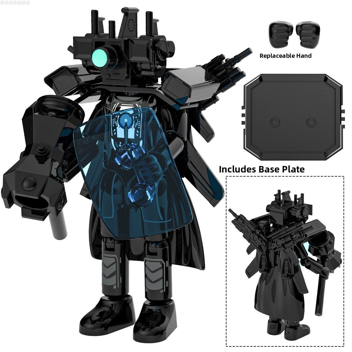 新款超可动泰坦监控人电视人音响人马桶系列拼装男孩人仔积木玩具