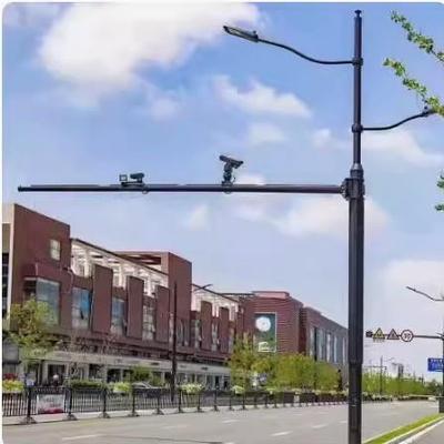 厂家多功能合杆综合杆件交通安全标志共杆红绿灯信号杆多杆合一件