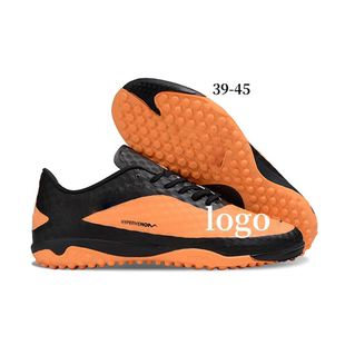 男青年学生训练鞋 跨境外贸新款 毒蜂一代低帮TF碎钉防滑减震足球鞋