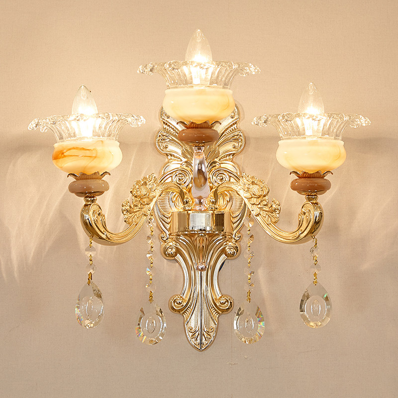 欧光恋 欧式壁灯客厅背景墙壁灯LED卧室床头灯楼梯过道阳台走廊灯