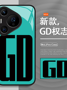 GD权志龙手机壳适用于华为pura80pro周边mate60联名p70同款p50p40nova15潮牌p60简约p30英文14彩银13新款12套