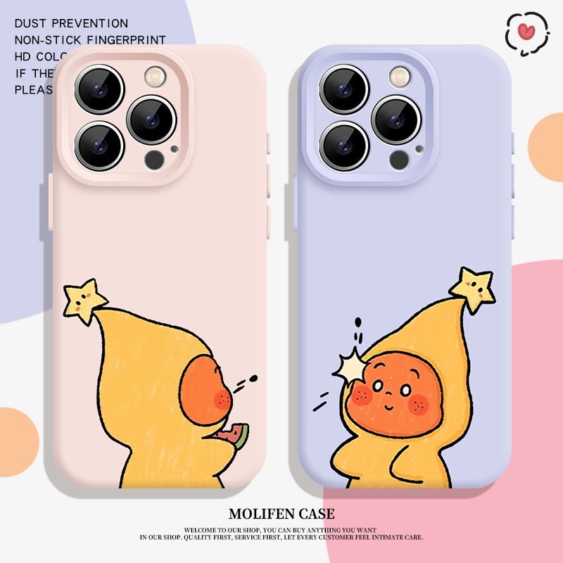 星星人手机壳适用于苹果17情侣iPhone17promax新款16硅胶15卡通Air一对14全包13创意pro网红超好看超火可爱套