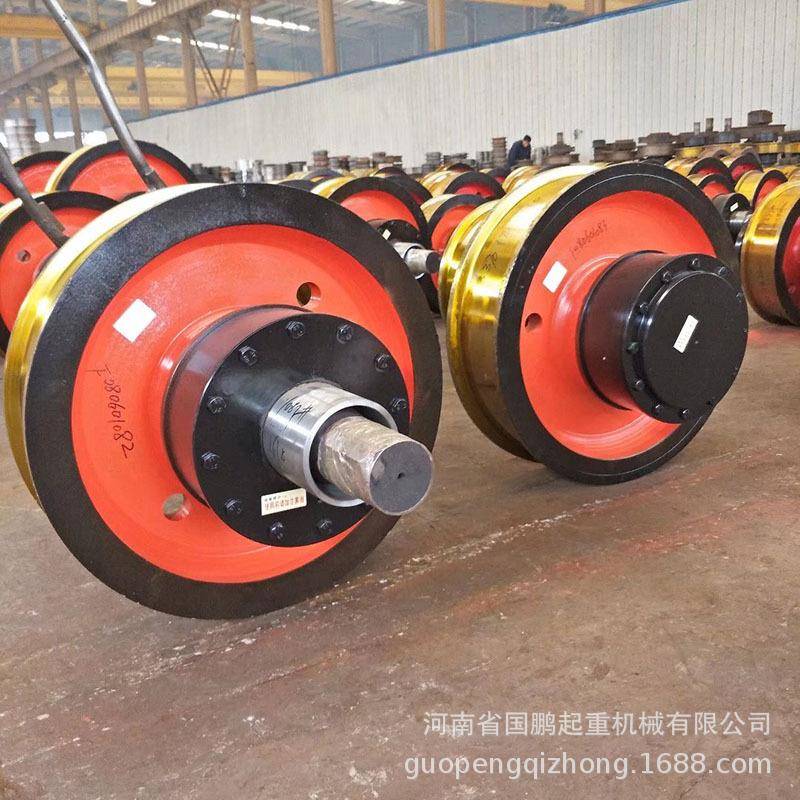 整体调制起重机车轮组直径600×150mm双梁起重锻造车轮组