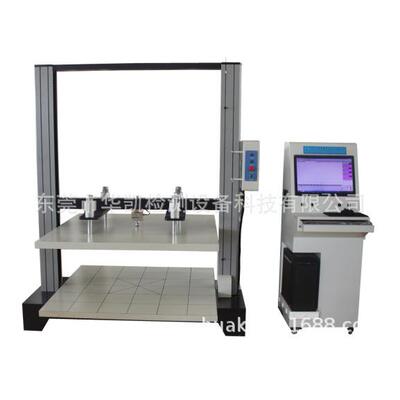 2T触摸屏纸箱抗压试验机包装箱耐挤强度检测设备纸箱抗压机厂家