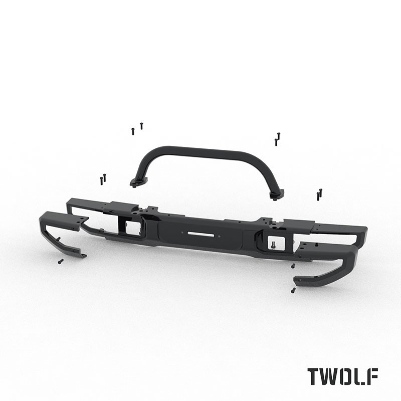 TWOLF M715金属仿真遥控攀爬车金属前杠升级件