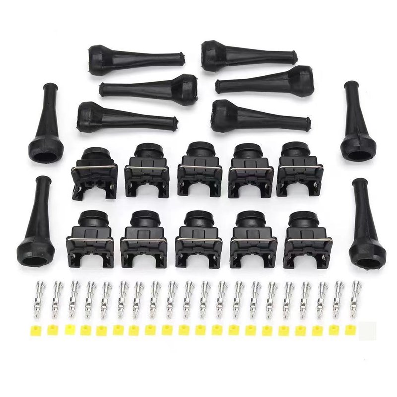 10套装2 针汽车防水汽车连接器 EV1 EV14 喷油嘴汽车发动机连接器