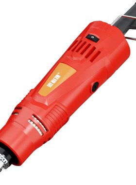 0.6-6.5mm大夹头电磨机无极调速双开再耐用红色SNJ-519直磨机150W