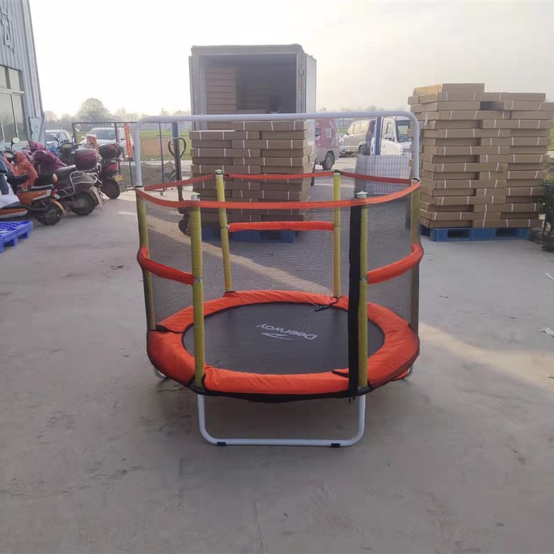 儿童围网蹦床单杠环形扶手保护网跳跳床家用围栏室内弹跳床蹦蹦床