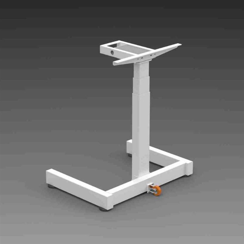 升降桌单腿脚电动升降桌子演讲台架纯架手摇桌面工作台多功能