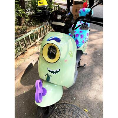 汽车萌物装饰小发条汽车摩托车电瓶车装饰发条