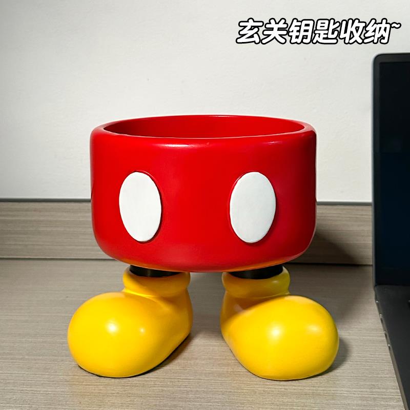 钥匙收纳玄关摆件老鼠入户柜搬家送礼乔迁礼物高档实用装饰置物架