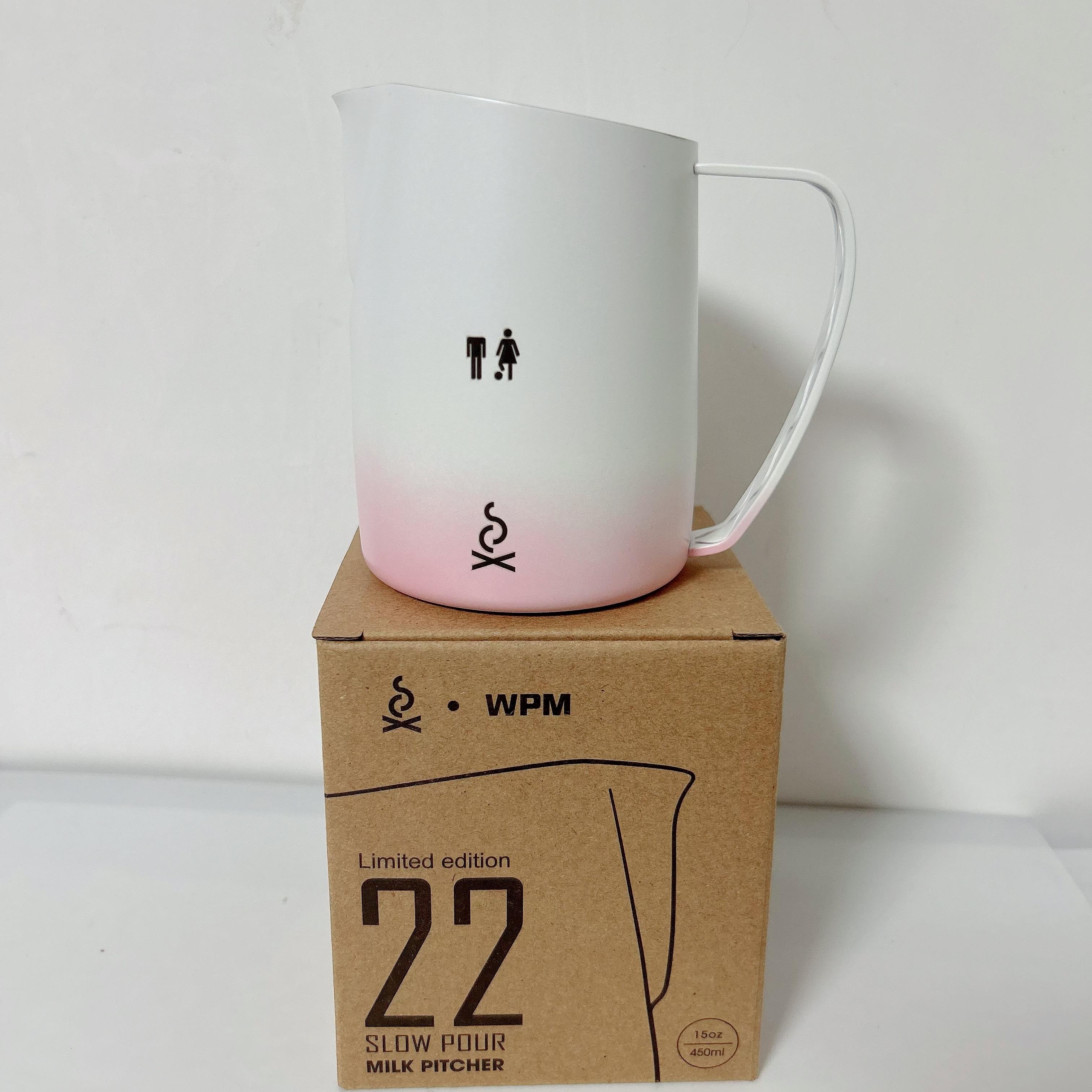 卢道强 x WPM惠家联名 咖啡拉花缸钢杯 压纹郁金香 家用 咖啡店用图片