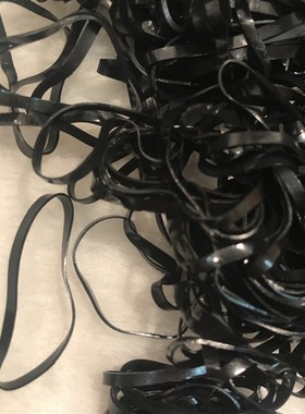 黑色橡皮筋 橡皮圈 儿童捆头发皮筋 型号MB-4024 直径2CM