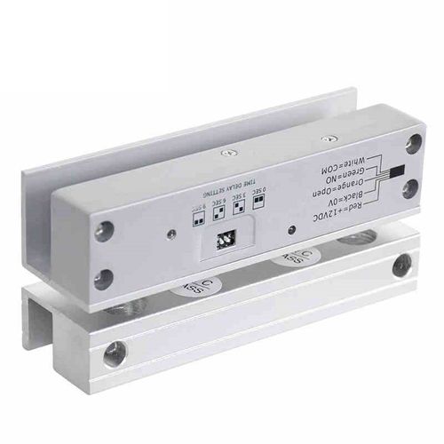 5芯 12V 信号反馈锁 门禁锁 无框玻璃门锁 延时电插锁 玻璃门夹