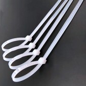 6E3X新塑料黑白色自锁式 尼龙扎带5 200mm勒死狗足500条捆线绑扎带