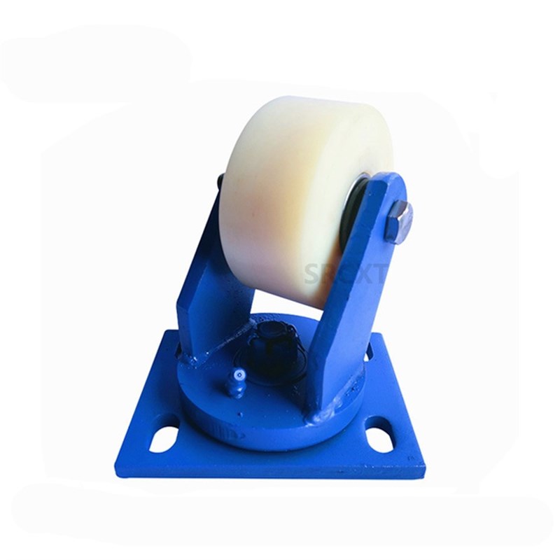 工厂供应超重型脚轮4寸尼龙轮万向脚轮机械设备推车蓝架活动轮子