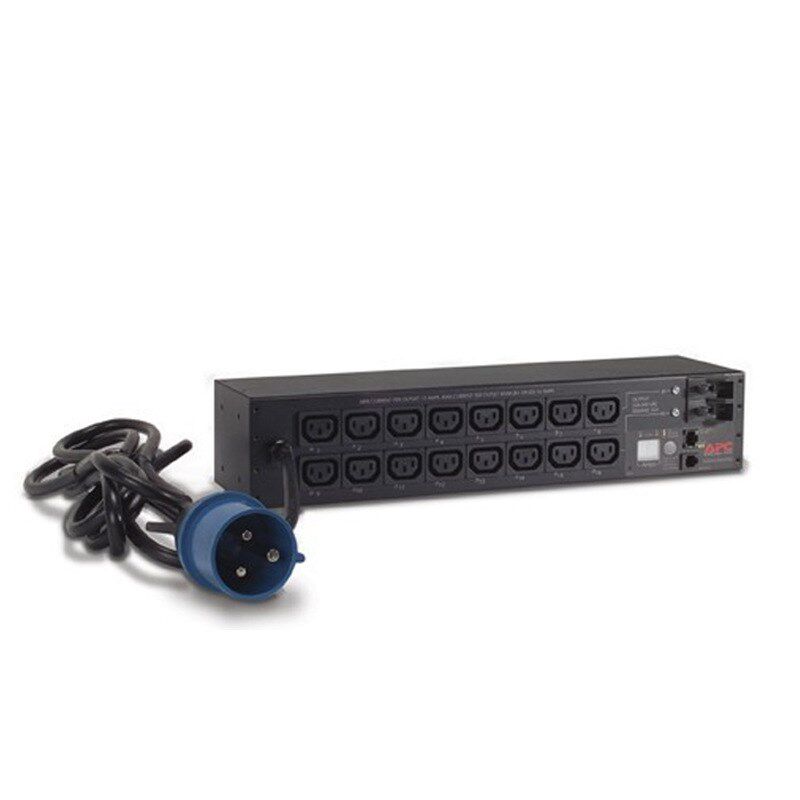 APC 厂家供应 AP7922B 机架式配电单元 PDU 开关型2U 32A 16个C13