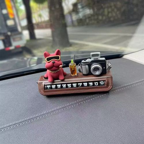 [土豪恶霸犬]临时停车挪车电话牌可隐藏数字挪车号码牌