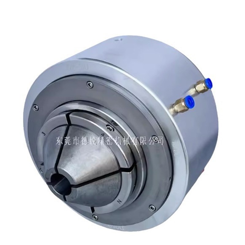 激光切管气动旋转夹头DZ70中空卡盘,激光切割焊接数控车床夹具