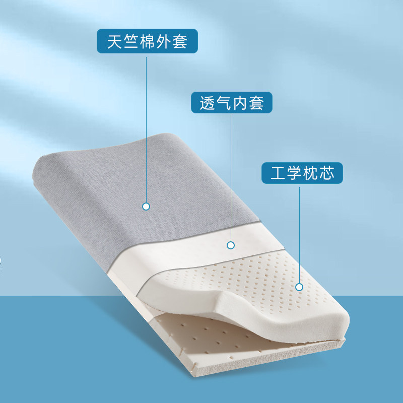 Nittaya泰国乳胶枕可调节高低枕天然乳胶原装进口青年枕头单人