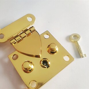 首饰盒按锁珠宝箱锁木箱锁扣酒盒锁扣箱包锌合金按锁